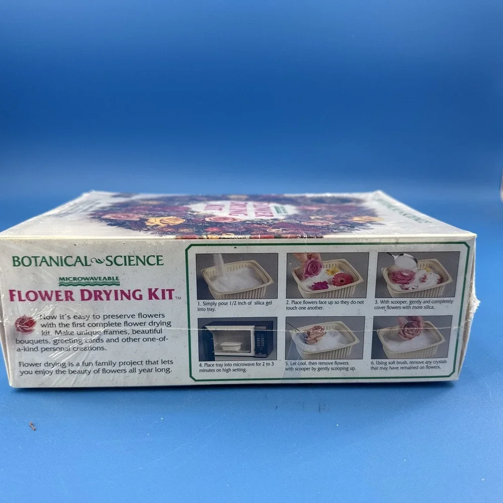 Botanical Science Microwavable Fun Flower Drying Kit Reusable Easy Silica Gel